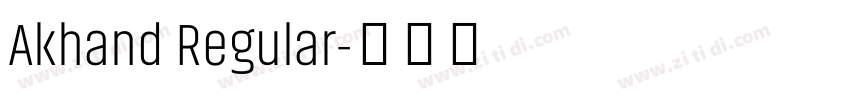 Akhand Regular字体转换